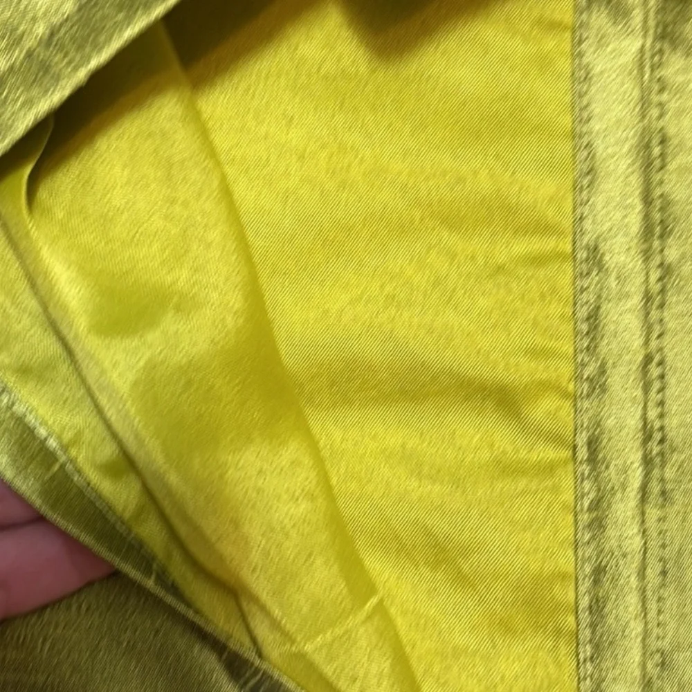 World Market Chartreuse luxe one panel Curtain